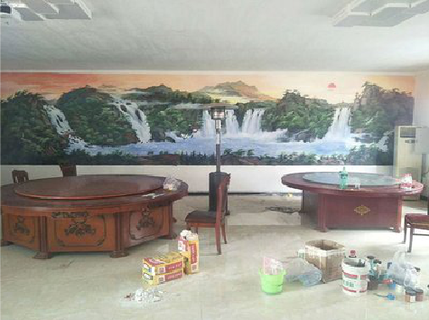 共青城墙绘-写实风景