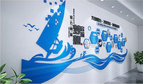 共青城海浪主题文化墙如何设计？