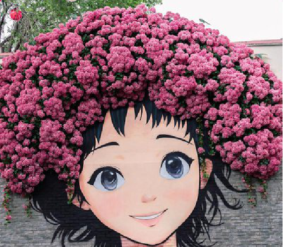 共青城墙体彩绘-网红墙打卡