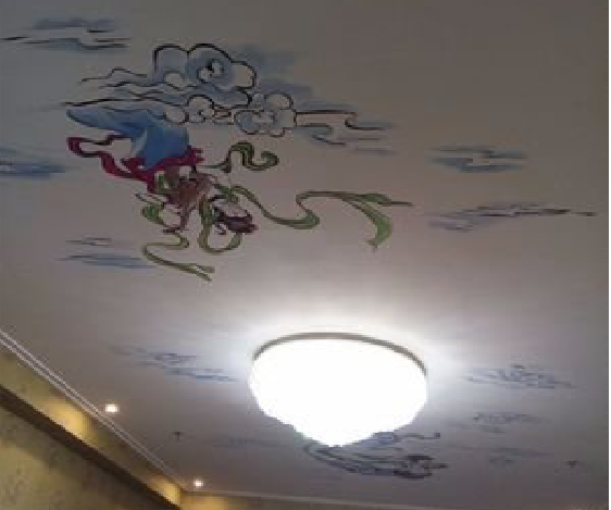 共青城如何快速绘制天花板上的手绘墙？
