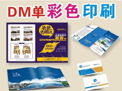 共青城单页印刷，色彩搭配简单。