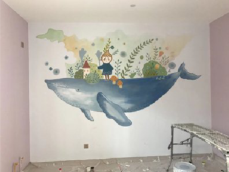 共青城手绘墙的特点及优势。