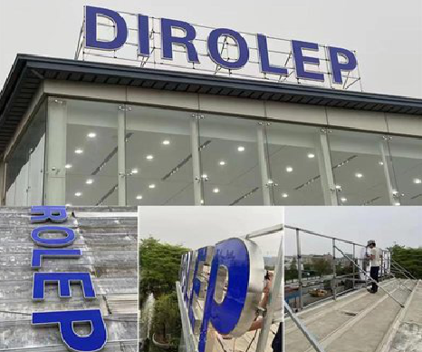 共青城楼顶发光字安装的注意事项。